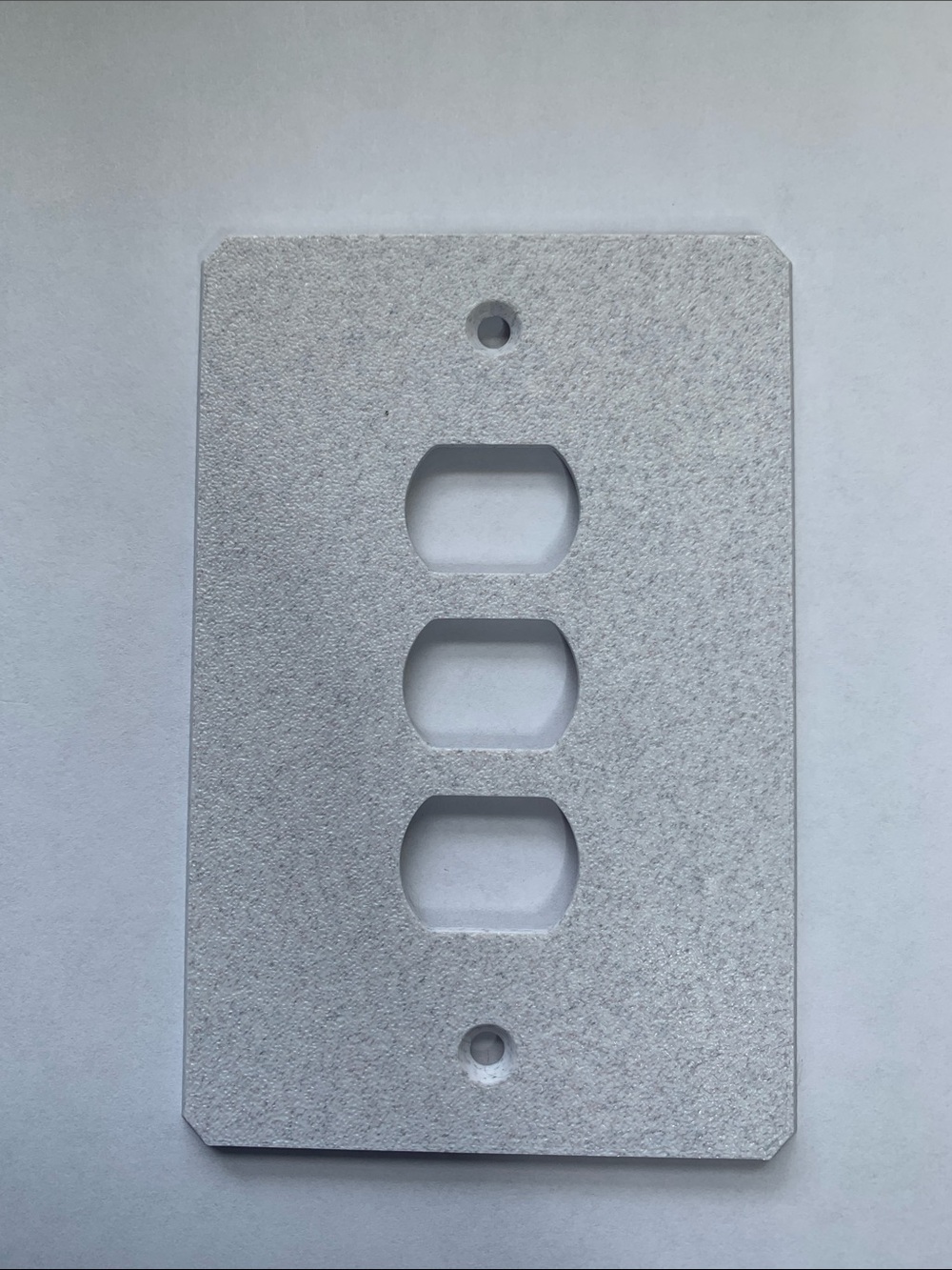 3 Pack Marble Texture Triple Rocker Despard Wall Plate Cover